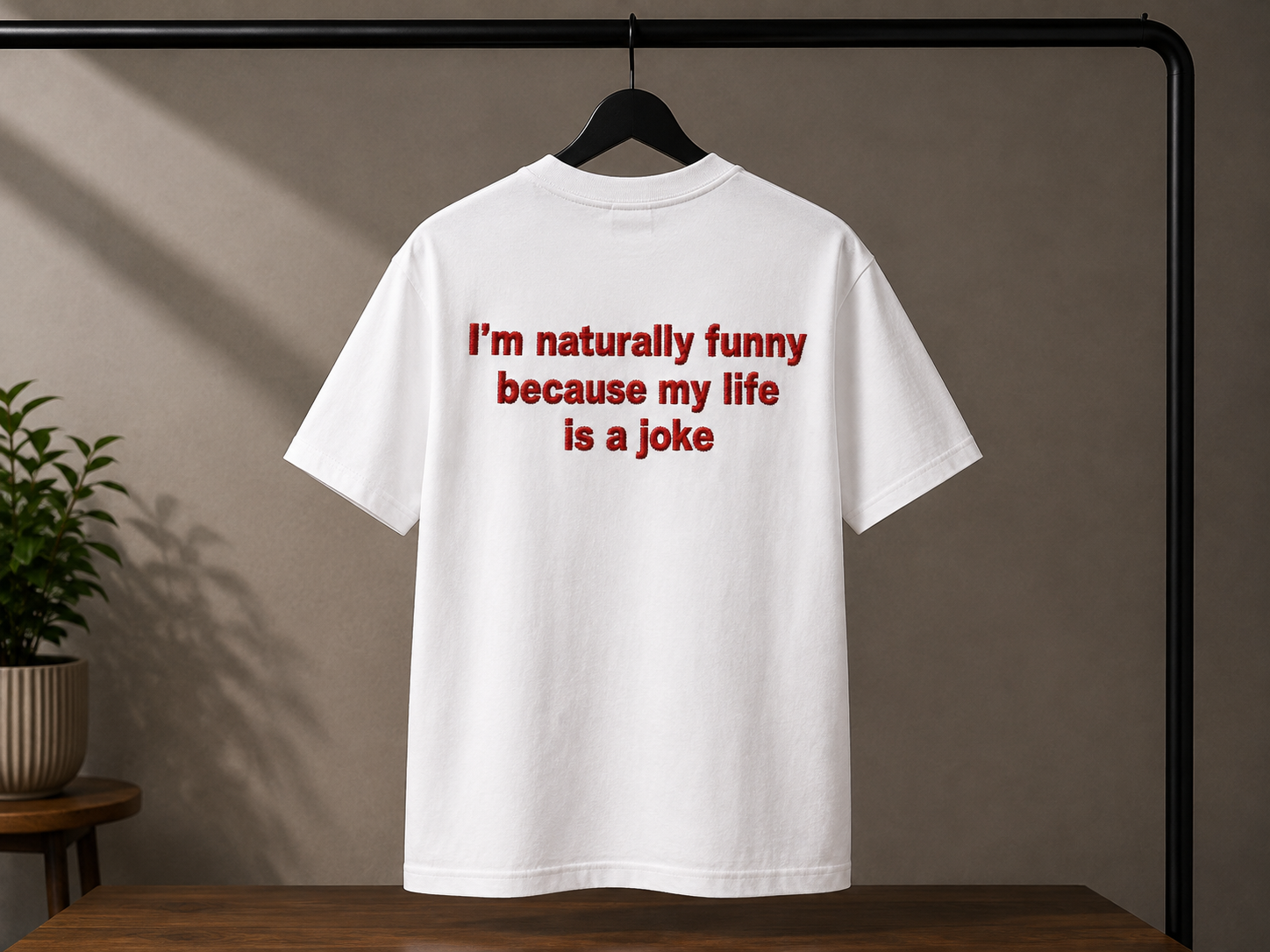 Statement T-Shirt „My Life Is a Joke“